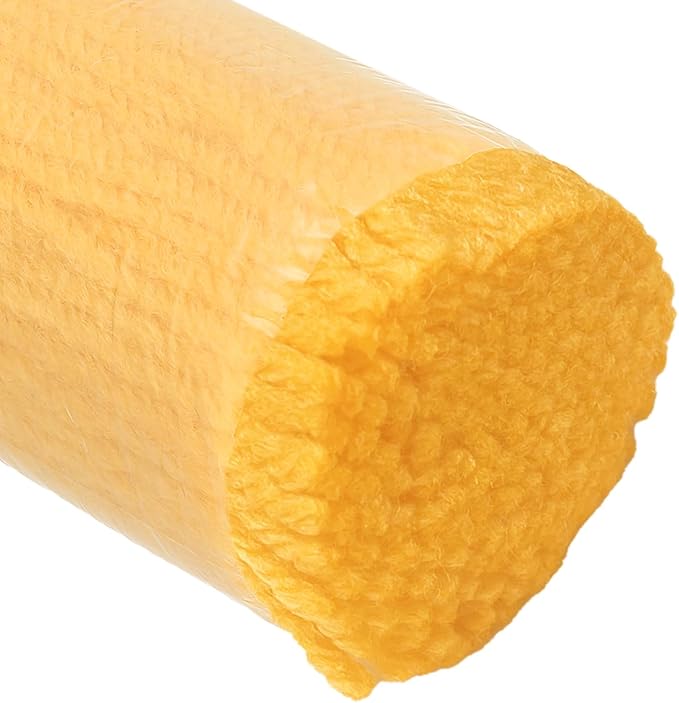 PATIKIL 10 Rolls Latch Hook Yarn, Latch Hook Kit Yarn Precut Rugs Making Crochet Bundles for Rug Adults Beginners Tapestry DIY Craft, Dark Yellow