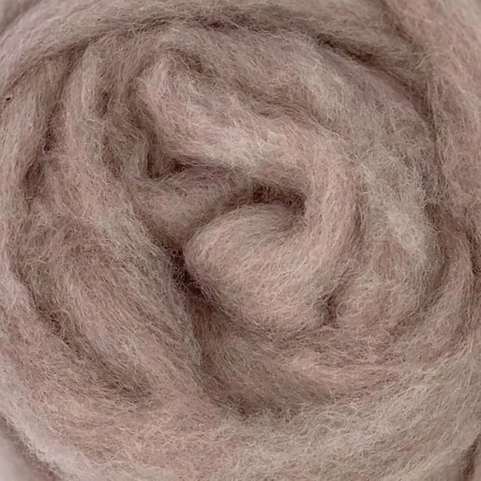 Corriedale Carded Sliver Wool Roving Variety Bundle | Best Core Wool for Needle Felting, Spinning, Wet Felting, Weaving, Dryer Balls, Yarn Roving - Ethically Sourced (Woodland Neutrals)