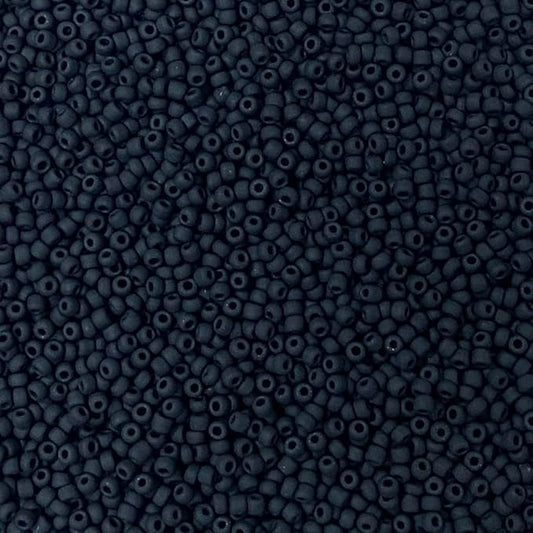 Bala&Fillic Frosted Black Color 3mm Seed Beads About 3600pcs/100Grams in Bag, 8/0 Glass Craft Beads for Making Bracelet and Necklace (Frosted Black)