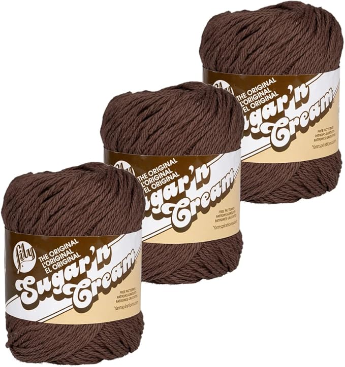 3 Pack 100% Cotton Yarn - Size 4 Medium Weight - Perfect for Crafting, Clothing, Accessories and More!