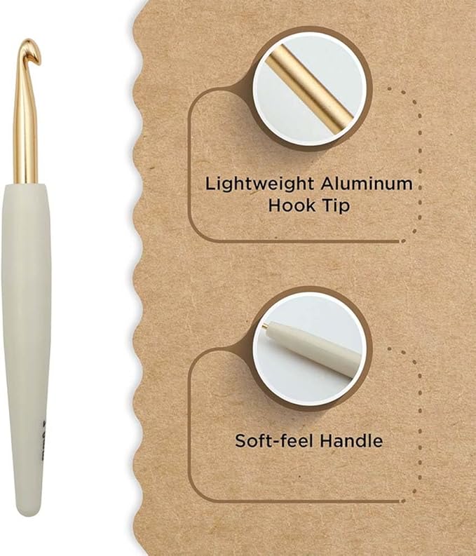 Knitter’s Pride Pearl Aluminum Crochet Hook – 7mm