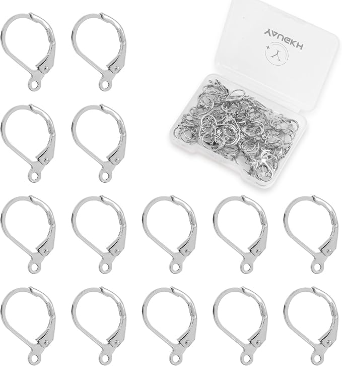 yaugkh 925 silver filled dangle ear wires hypoallergenic tarnish resistant leverback french findings for jewelry making