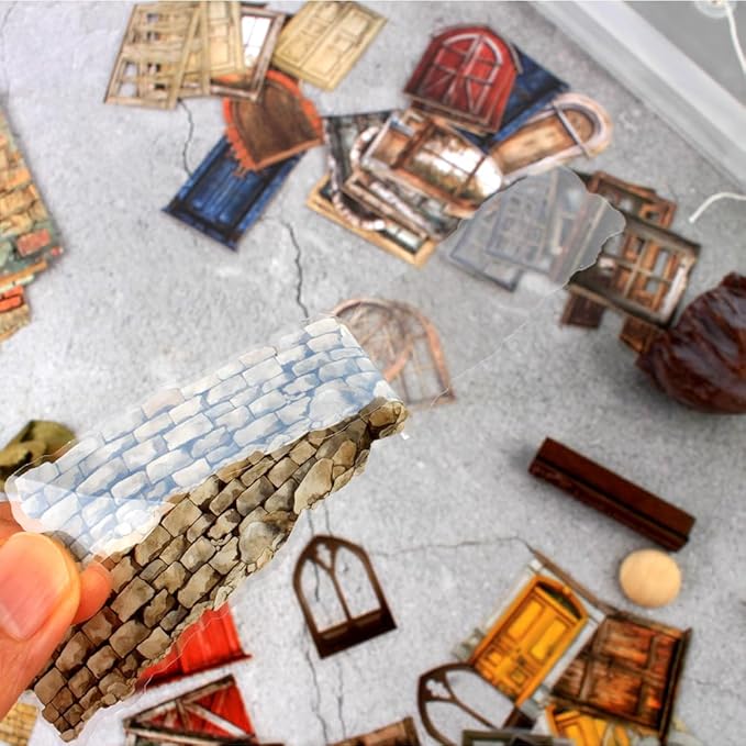 Diuhofart Vintage Scrapbooking Kit, 90 Sheets Garden Theme, Scrapbook Stickers and Decorative Papers Collage Materials, Ephemera for Junk Journal Supplies, Journaling, Crafts Arts, Scrap Booking