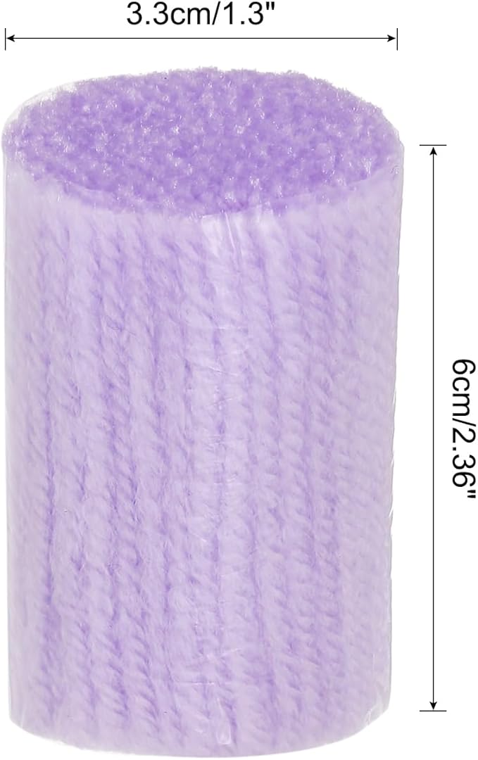 PATIKIL 10 Rolls Latch Hook Yarn, Latch Hook Kit Yarn Precut Hook Rugs Yarn Making Crochet Bundles for Latch Hook Rug Adults Beginners Tapestry DIY Craft, Light Purple