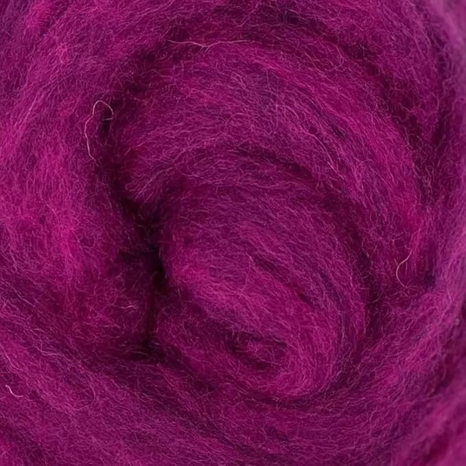 Corriedale Carded Sliver Wool Roving Variety Bundle | Best Core Wool for Needle Felting, Spinning, Wet Felting, Weaving, Dryer Balls, Yarn Roving - Ethically Sourced (Retro Pop)