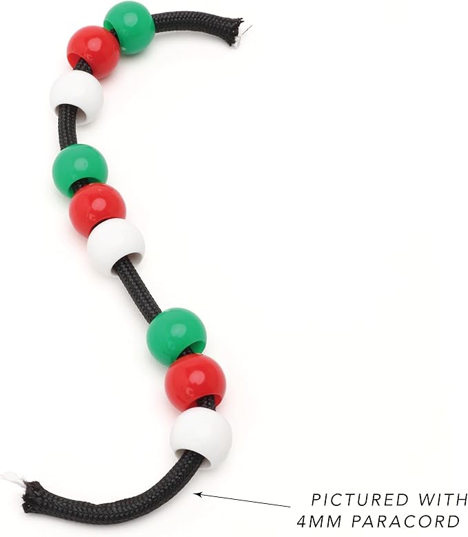 300 christmas colors assortment acrylic large hole beads for crafts and for hair 10mm x 12mm acrylic barrel beads with 5.7mm large hole, glossy christmas assortment