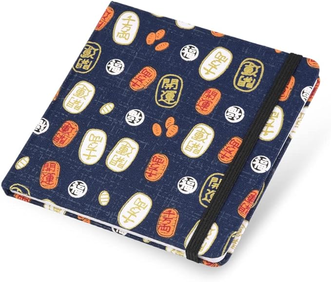 Square 5x5 Bleedproof Marker Paper Pad, 110 GSM Alcohol Ink Bristol Paper Sketchbook, Handmade Journal Hardbound 88 Sheets(176 Pages) Markers Ink Mediums Art Sketch Book Lucky Coins