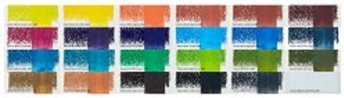 Derwent Inktense Blocks 24 Tin, Set of 24, 8mm Block, Soft Texture, Watersoluble, Ideal for Watercolor, Drawing, Coloring, Crafts and Painting on Paper and Fabric, Professional Quality (2300443)