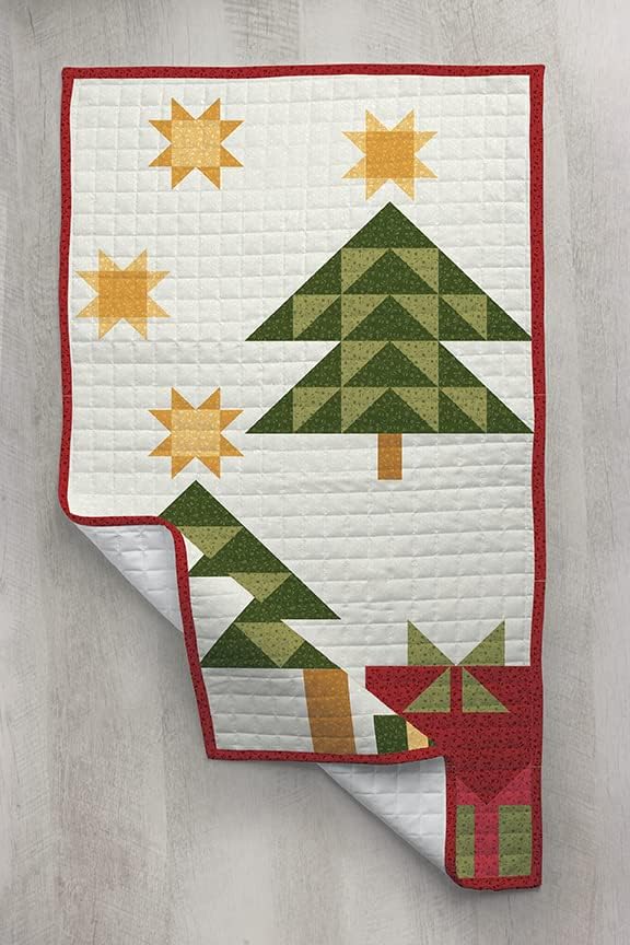 Riley Blake Quilt Project of The Month Kit: Easy DIY Designs for Every Season, for Quilting, Apparel, Crafting, and Home Decor (Door Banner - December)