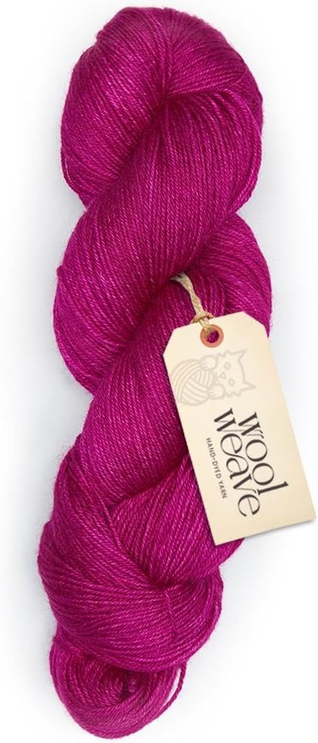 Superwash Merino Wool Yarn for Knitting & Crocheting - Premium Hand Dyed, 100gr, 240 Yards Dk Weight - Luxurious, Soft & Durable Mauve Yarn