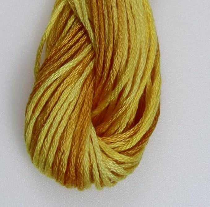 KCS Big skeins of 25 Meters Size 25 Color Variegated Cross Stitch Stranded Threads,6 skeins,4075