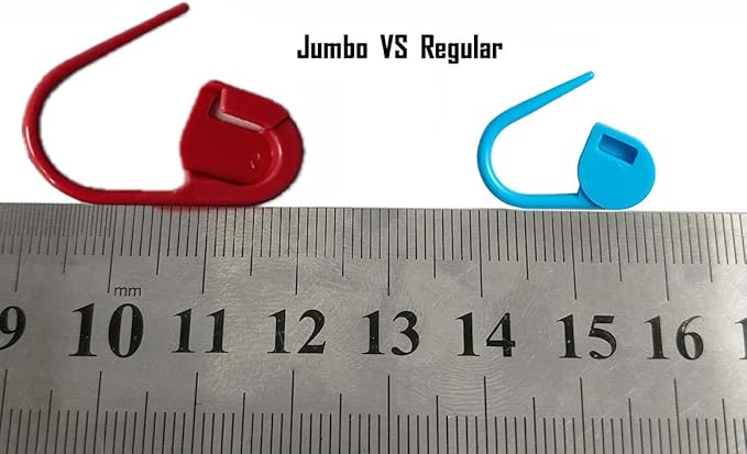 80 Pieces Jumbo Locking Stitch Markers,Larger Knitting Crochet Markers Clip Needle Safety Pins Crochet Hooks Knitting Row Stitch Counter