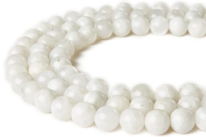 100pcs 8mm moonstone beads natural gemstone beads round loose beads for jewelry making