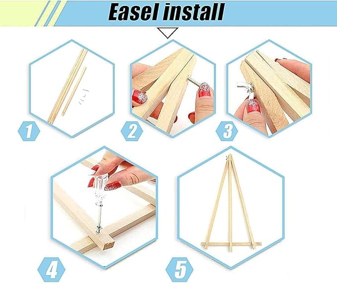 Axquilon Framed Paint by Numbers Kit for Adults-Jesus Adult Paint by Number Kits with Easel, Easy Adults' Paint-by-Number Kits Oil Painting for Gift Home Wall Decor 8x12in