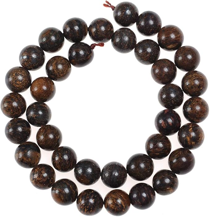 12mm Natural Bronzite Gemstone Round Loose Beads Crystal Stone Bracelet Necklace Accessories Crafts for Jewelry Making DIY,1 Strand 15"