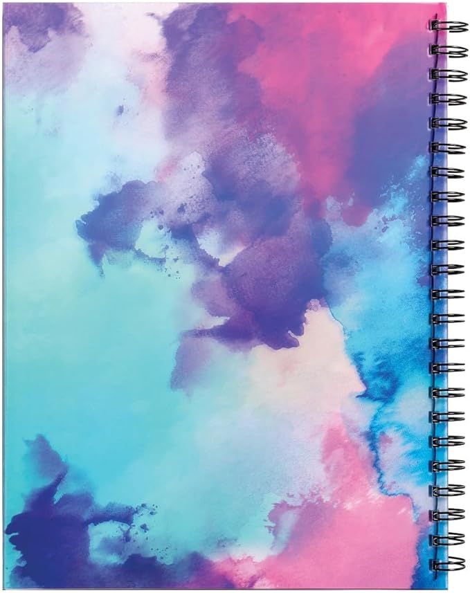 UCreate Fashion Poly Sketch Book, Watercolor Splash, 9" x 12", 1 Count