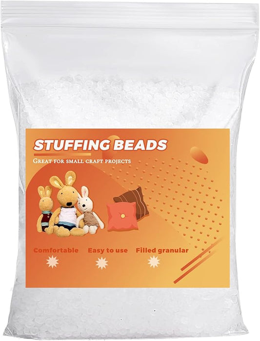 14oz Stuffing Beads, 8.8oz Weighted Beads for Stuffed Animals, Craft Poly Pellets Weighted for Stuffed Animals - 400g