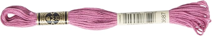 DMC 6-Strand Embroidery Cotton Floss, Mauve