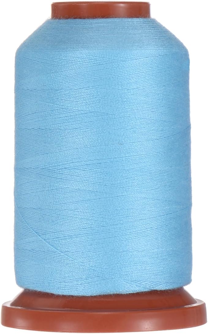 uxcell 40D/2 Sewing Thread 1100 Yards Polyester Household Sewing String Hand Stitching Polyester Cord for Clothing Stitching Shoe Bag Repairing DIY Craft Cornflower Blue
