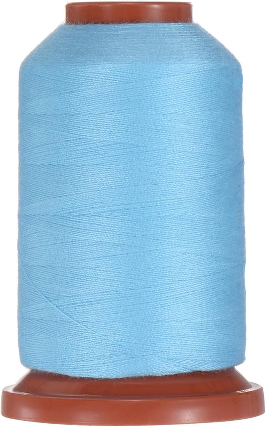 uxcell 40D/2 Sewing Thread 1100 Yards Polyester Household Sewing String Hand Stitching Polyester Cord for Clothing Stitching Shoe Bag Repairing DIY Craft Cornflower Blue