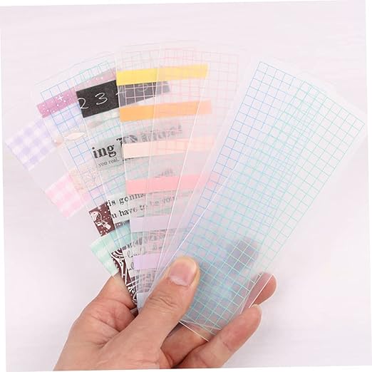 STOBOK 40pcs Washi Tape Storage Boards for Crafting Thick Rounded Corner Paper Tape Dispensers Organizer for Scrapbooking and Journals