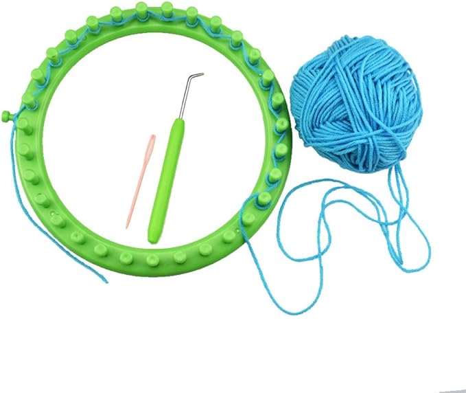 JapanAmStore Round Knitting Loom Plastic Circle Knitting Hat Knitter Yarn Needles Hook DIY Hats Scarves (23cm)