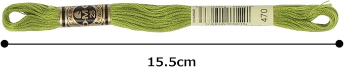 DMC 6-Strand Embroidery Cotton Floss, Light Avocado Green