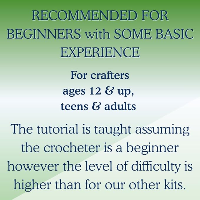KelliDream Magic Circle Tool Inclusive Learn to Crochet Kit for Beginners+; Step-by-Step Video Tutorials; All Supplies to Make Cute Amigurumi (Snail)