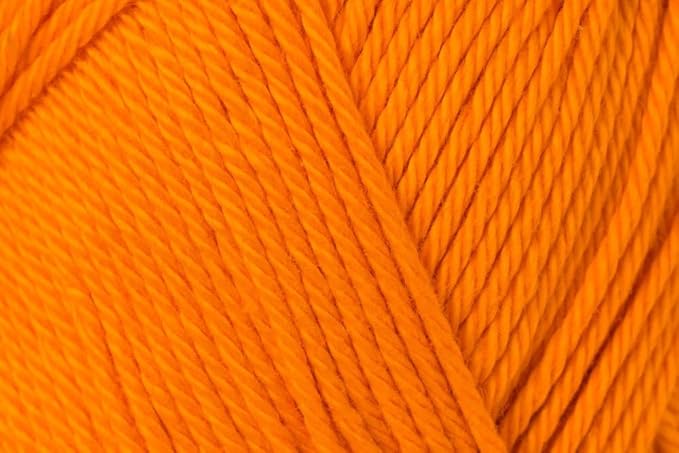 1 Skein/Pack Schachenmayr (SMC) Catania Originals Yarn, Each Ball 1.76 Oz (50gr) / 136 Yards (125 m), 100% Mercerized Cotton for Knitting and Crochet Yarn, Sport Weight, 281 - Orange