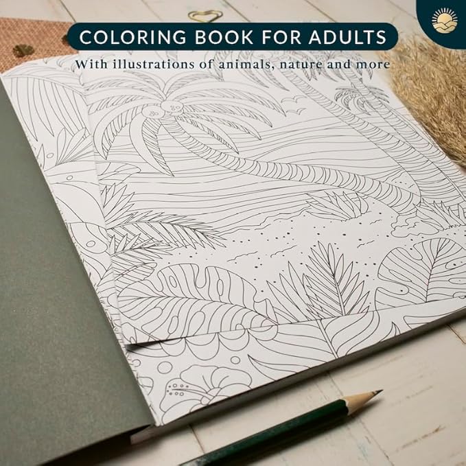 Coloring Books for Adults Relaxation by Mindmellow – Stress Relief Coloring Book for Adults & Teens - Calming Designs to Inspire Creativity and Mindfulness - Coloring Books for Teens (XXL)