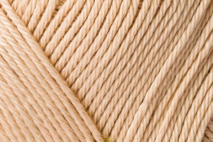 5 Skein/Pack Schachenmayr (SMC) Catania Originals Yarn, Each Ball 1.76 Oz (50gr) / 136 Yards (125 m), 100% Mercerized Cotton for Knitting and Crochet Yarn, Sport Weight, 404 - Sand