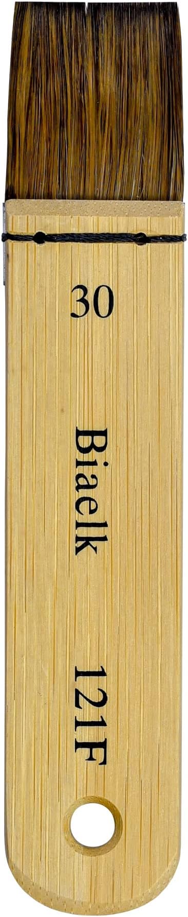 Watercolor Hake Brush Professional,Biaelk 4PCS Bamboo Short Handle Squirrel Mix Hair Paint Brushes Set Size20,Size30,Size40,Size50 Hake Brush Art Supply Artist for Watercolor Face Painting