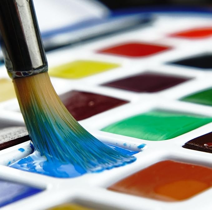 Daler Rowney Daler-Rowney Aquafine 48-pc Watercolor Studio Set - Watercolor Paint Set for Watercolor Paper and More - Watercolor Set for Artists and Students - Water Color Paint for All Skill Levels