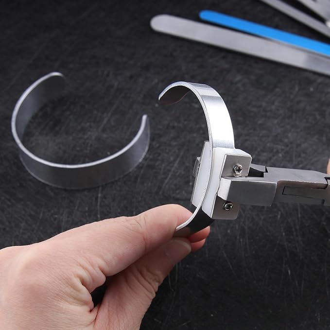 SPEEDWOX Bracelet Bending Pliers Essential Bracelet Kit for Making Metal Stamping Bracelet Bending Bar Kit Bracelet Bending Tool DIY Custom Bracelet Accessories, Jewelry Metal Making Kit Tool