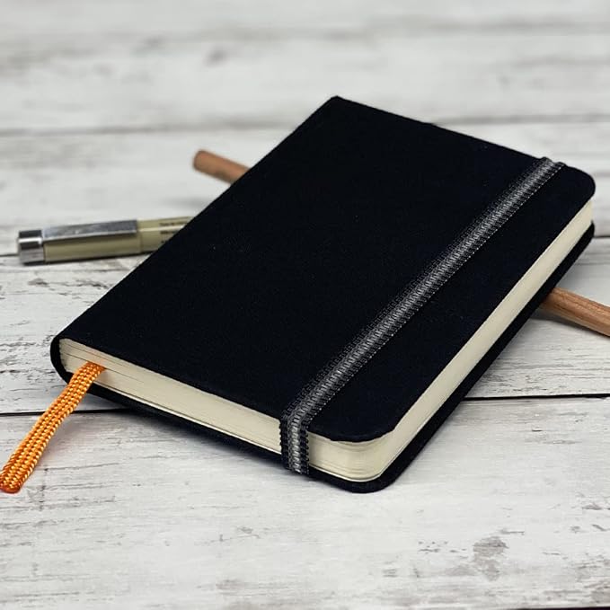 Travelogue Drawing Book, Grand Portrait 10-1/2 x 8-1/4, Ivory Black Artist Journal
