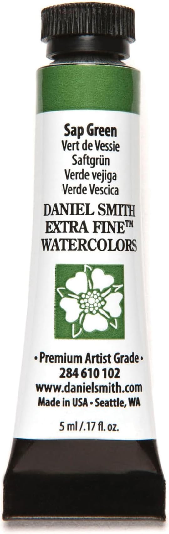 Daniel Smith Extra Fine Watercolor Paint, 5ml Tube, Sap Green, 284610102, 0.17 Fl Oz (Pack of 1)