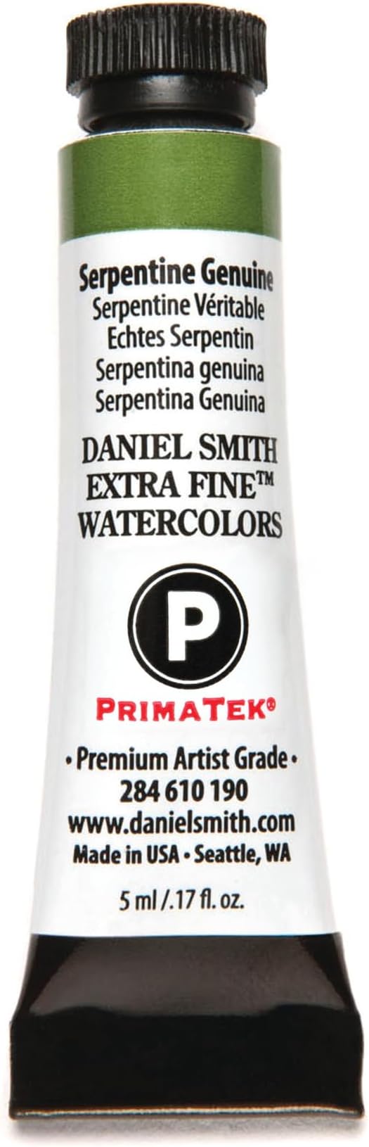 Daniel Smith 284610190 Extra Fine Watercolors Tube, 5ml, Serpentine Genuine, 0.17 Fl Oz (Pack of 1)