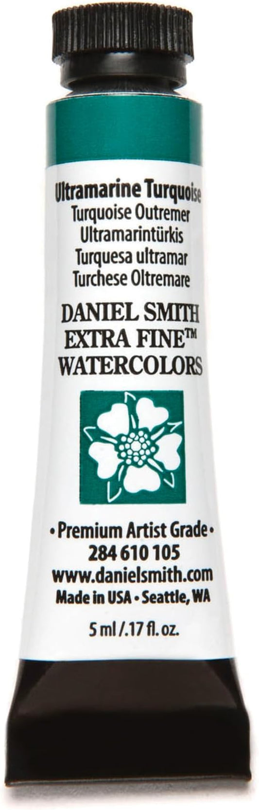Daniel Smith 284610105 Extra Fine Watercolors Tube, 5ml, Ultramarine Turquoise