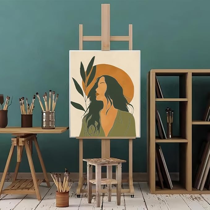 Natuyalo Bohemian Woman Paint by Numbers Kit for Adults - Boho Style Paint by Numbers on Canvas, DIY Acrylic Paint by Number Kits for Wall Hanging Home Decor Gift 16x20 inch