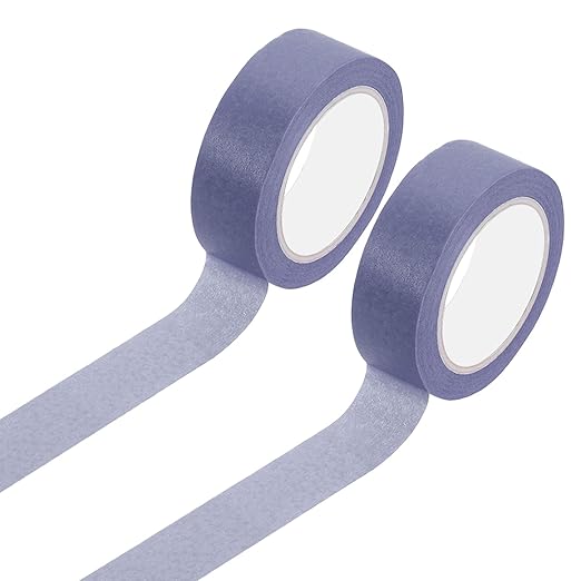 uxcell 2 Rolls Colored Washi Tape, 11 Yards x 0.6" Colored Masking Tape Painters Tape, Decorative Masking Tape for Arts & Crafts Labeling DIY Scrapbooking Gift Wrapping, Grey
