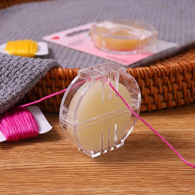 JuxLux 7 Pack Embroidery Floss Organizer Holder Cross Stitch Threads Organizer Card with Thread Wax Thread Conditioner Beeswax Sewing Thread Winding Plate Board for Friendship Bracelet String Rainbow