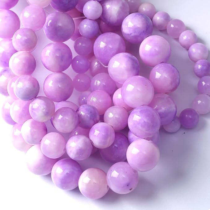 36pcs 10mm Natural Pink Starry Galaxy Persian Jade Gemstone Beads Round Loose Spacer Beads for Jewelry Making DIY Bracelets Necklaces 15" (Pink Starry Persian Jade, 10mm)