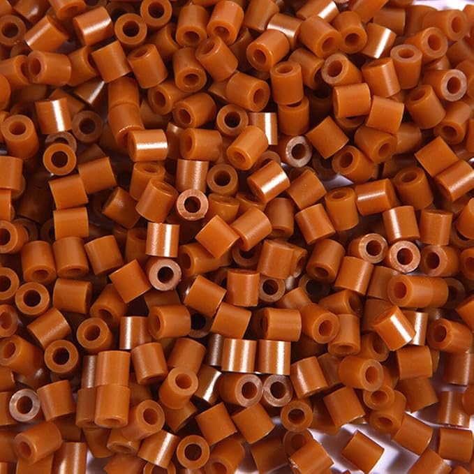 Fuse Beads, 2000pcs 5MM Light Brown Ironing Beads for Crafts Melting Bead Handmade Decor DIY Make (Color 10)