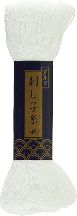 Yokota Daruma Sashimi Thread Fine Line 500.9 ft (170 m) Col.1 White 5 Skeins Set