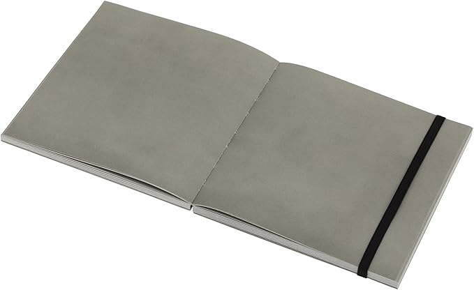SoHo Urban Artist Brick Sketchbook Journals for Sketching, Drawing, Colored Pencils, Graphite, and More - Grey 5.5"x5.5" (100 GSM, 80 Sheets)