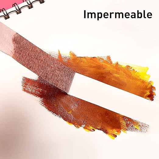 Fantasyon White Art Tape Masking Artists Tape Removable Paper Tape for Drafting Art Watercolor Painting Canvas Framing - 164FT Long(1/4 Inch)