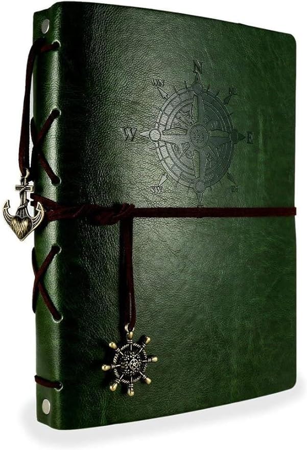 ThxMadam Leather Scrapbook Album 60 Pages Vintage Love Photo Album,11 * 8.1 Inch Scrapbook for Couples-DIY Memory Book,Birthday/Wedding Guest Book Gift for Anniversary Mother's Day