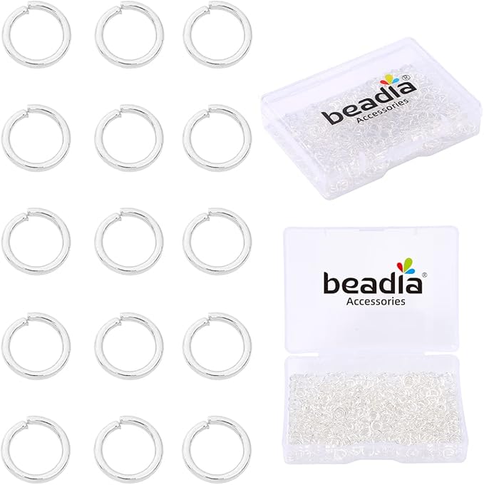 Silver Plated Jump Rings Non Tarnish 5mm 400pcs for Jewelry Making Findings