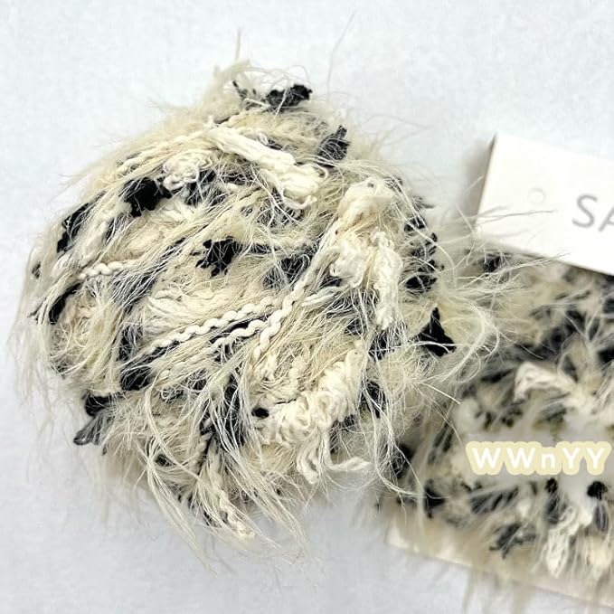 Hand Spun Art Yarn 4 Pack of 50g/Skein with Hand Blended Colorful Handmade for Jewelry Making, Junk Magazines Knitting Crafts Textile Decorative Tassels Card Making