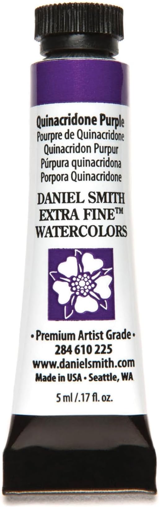 Daniel Smith 284610225 Extra Fine Watercolors Tube, 5ml, Quinacridone Purple, 0.17 Fl Oz (Pack of 1)